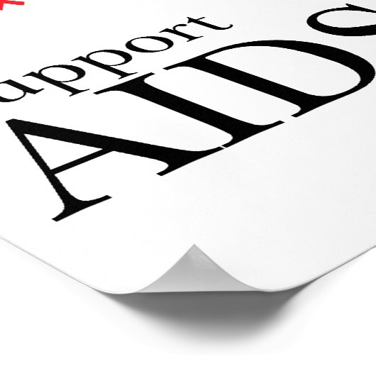 AIDS/HIV-boom Poster (Hoek)