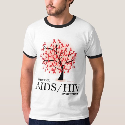 AIDS/HIV-boom T-shirt (Voorkant)
