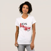 AIDS / HIV Butterfly 3 Awareness T-shirt (Voorkant volledig)