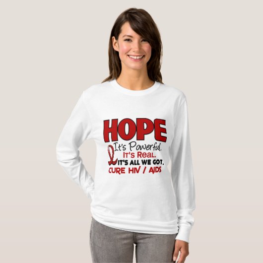 AIDS HIV HOPE 1 T-SHIRT (Voorkant volledig)