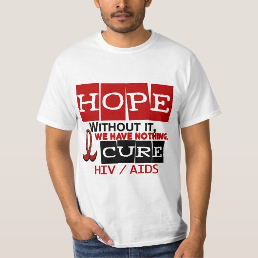 AIDS HIV HOPE 2 T-SHIRT (Voorkant)