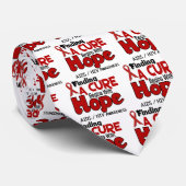 AIDS HIV HOPE 5 STROPDAS (Opgerold)