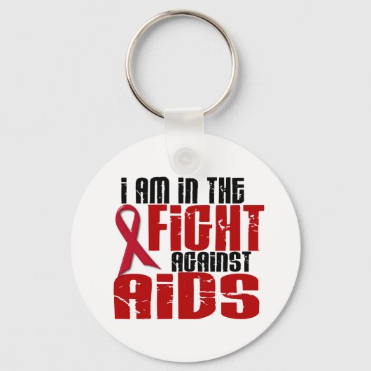 AIDS HIV in de strijd 1 Sleutelhanger (Voorkant)