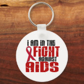 AIDS HIV in de strijd 1 Sleutelhanger (Voorkant)
