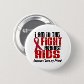 AIDS HIV in de strijd tegen 1 vriend Ronde Button 5,7 Cm (Voorkant /achterkant)