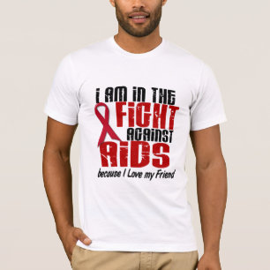 AIDS HIV in de strijd tegen 1 vriend T-shirt