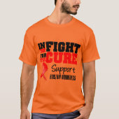 AIDS HIV in de strijd voor de kuur T-shirt (Voorkant)
