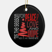 AIDS HIV Kerstmis 1 Ornament (Links)
