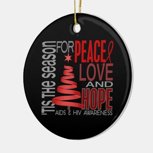 AIDS HIV Kerstmis 1 Ornament (Links)