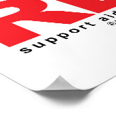 AIDS/HIV Think Red Poster (Hoek)