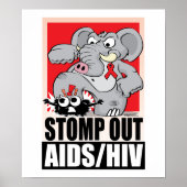 AIDS/HIV uitputten Poster (Voorkant)