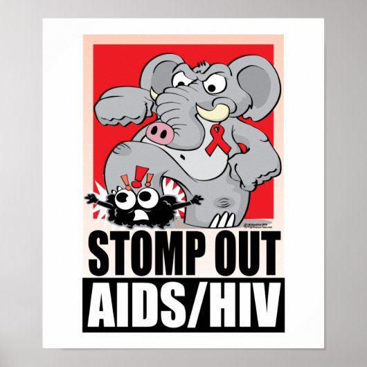 AIDS/HIV uitputten Poster (Voorkant)