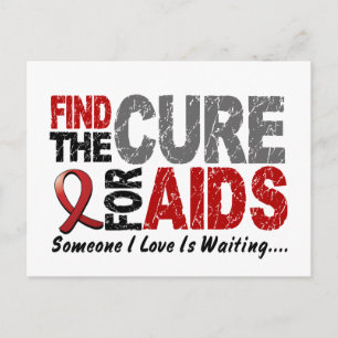 AIDS / HIV vind de kuur 1 Briefkaart