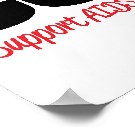 AIDS/HIV vindt een kuur Poster (Hoek)