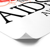 AIDS/HIV-vlinder Poster (Hoek)