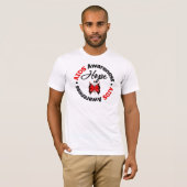 AIDS Hope Scripted Butterfly T-shirt (Voorkant volledig)