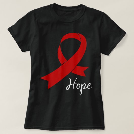 Aids Hope World Aids Day Awareness Hiv Gift T-shir T-shirt (Design voorkant)