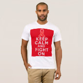 Aids houdt kalm en vecht aan t-shirt (Voorkant volledig)