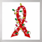 AIDS-kerstlampje Poster (Voorkant)