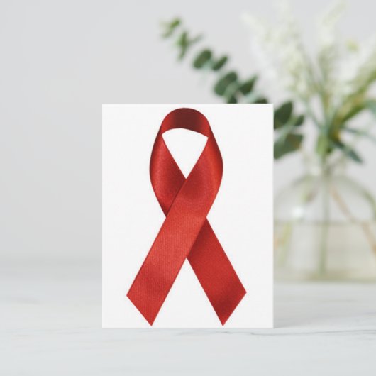 aids-lint briefkaart (Staand voorkant)