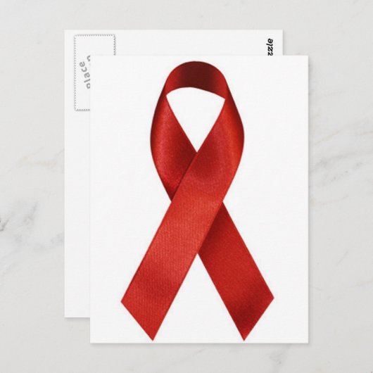 aids-lint briefkaart (Voorkant / Achterkant)