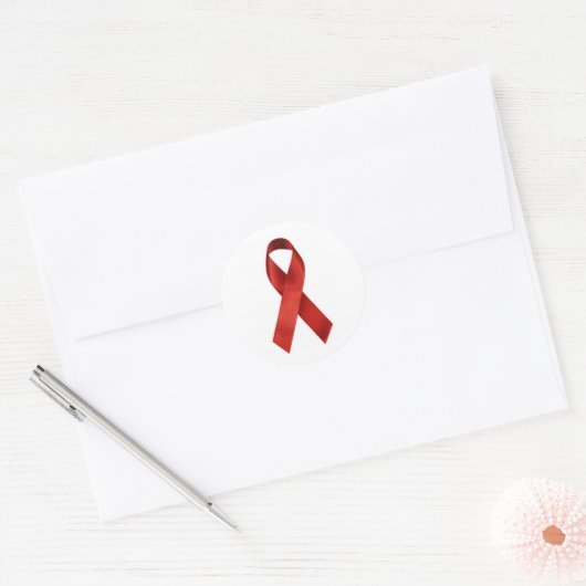 aids-lint ronde sticker (Envelop)