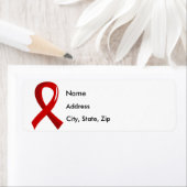 AIDS Red Ribbon 3 Etiket (Insitu)