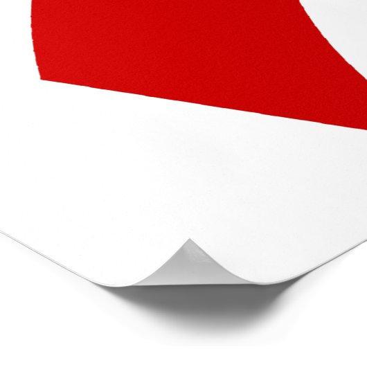 AIDS Red Ribbon 3 Poster (Hoek)