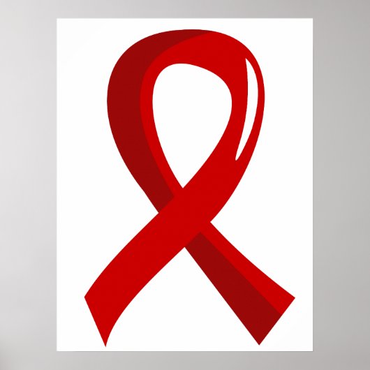 AIDS Red Ribbon 3 Poster (Voorkant)