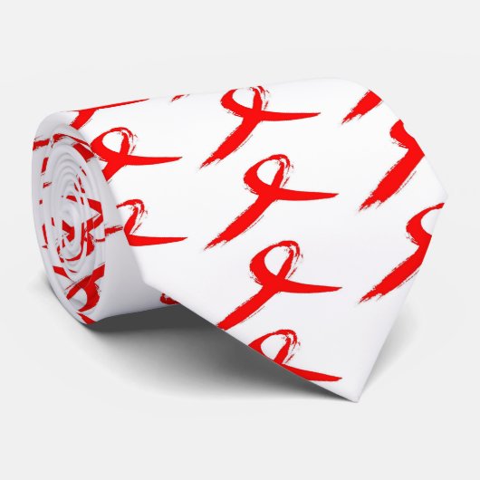AIDS Ribbon-Stropdas Stropdas (Opgerold)
