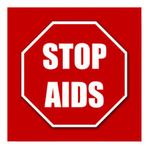 Aids rood Poster stoppen Afdrukken