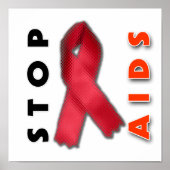 AIDS stoppen (zijkant) Poster (Voorkant)