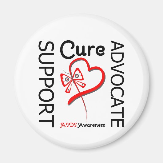 AIDS Support Advocate Cure Magneet (Voorkant)