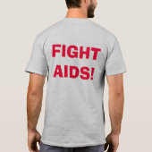 AIDS via de Broadway Cares T-shirt (Achterkant)
