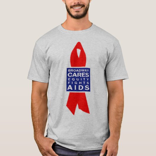 AIDS via de Broadway Cares T-shirt (Voorkant)