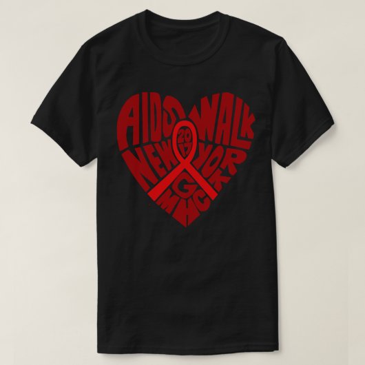  AIDS WALK New York T-shirt (Design voorkant)
