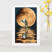 Aigrette & het Gouden Wenskaart van de Kunst van Kaart (Gele Bloem)