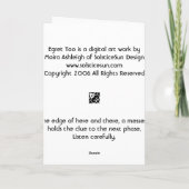 Aigrette ook kaart (Achterkant)