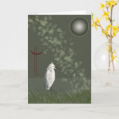 Aigrette ook kaart (Gele Bloem)