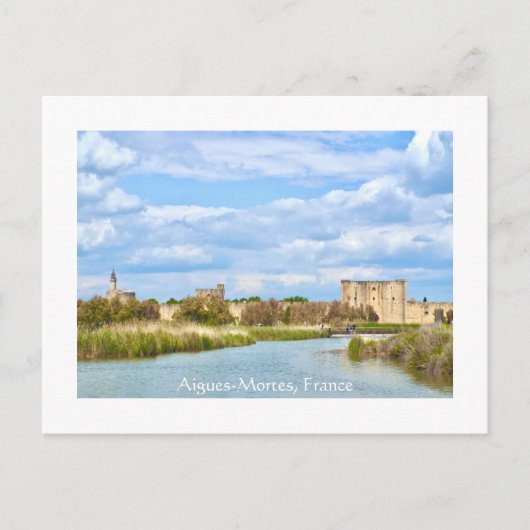 Aigues-Mortes, ommuurde stad, Provence, Frankrijk Briefkaart (Voorkant)