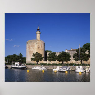 Aigues Mortes, Rhone en Sete Kanaal, Gard, Poster