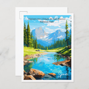 Aigüestortes i Estany de Sant Maurici Spanje reize Briefkaart