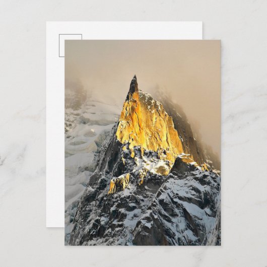 Aiguille des Deux Aigles Sunrise, Chamonix Briefkaart (Voorkant / Achterkant)