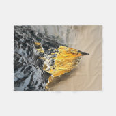 Aiguille des Deux Aigles Sunrise, Chamonix Fleece Deken (Voorkant (Horizontaal))