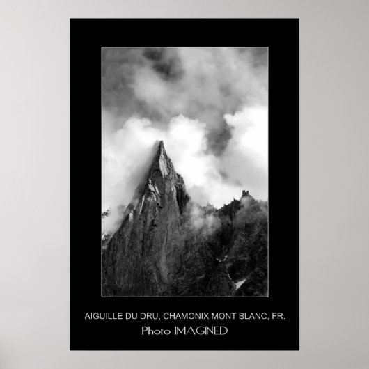 AIGUILLE DU DRU, VALEE DE CHAMONIX, FRANCE POSTER (Voorkant)