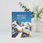 Aiguille du Midi, Chamonix Frankrijk Briefkaart (Staand voorkant)