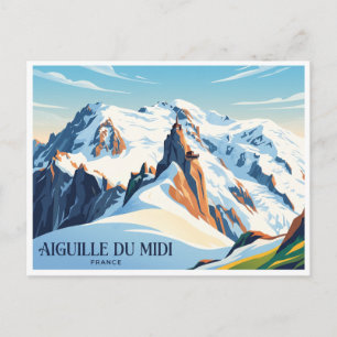 Aiguille du Midi Chamonix Frankrijk Briefkaart