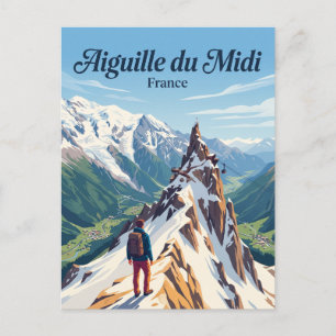 Aiguille du Midi Frankrijk Briefkaart