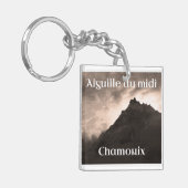 Aiguille du Midi, Mont Blanc Mountain Sleutelhanger (Voorkant Links)