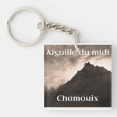 Aiguille du Midi, Mont Blanc Mountain Sleutelhanger (Voorkant)
